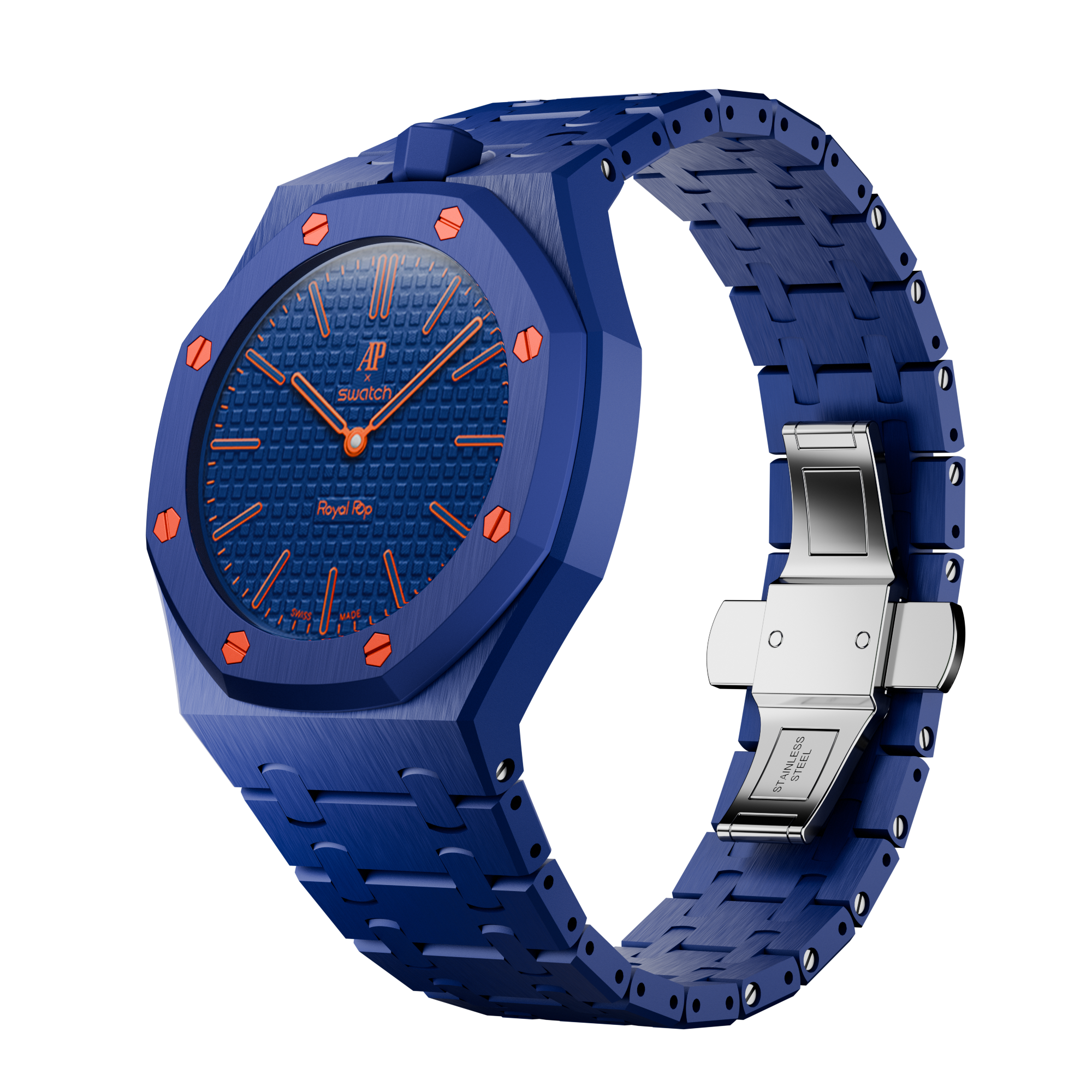 Bracelet en céramique bleu nuit